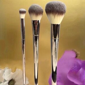 FARAH Rendezvous Brush Set Trio: Pressed Powder Domed Powder & Eye Contour *BNIP